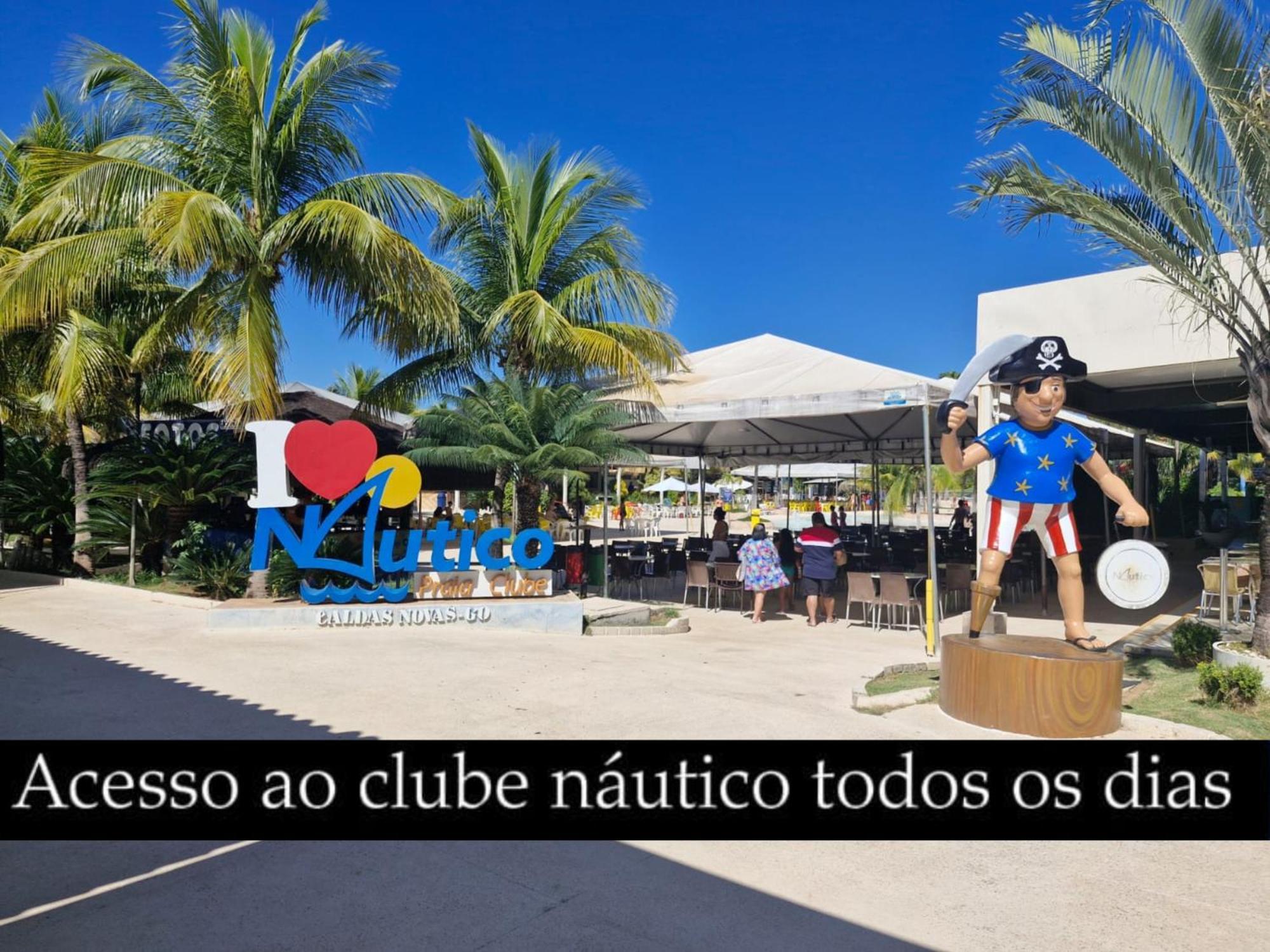 Nautico Flat Com Acesso Ao Clube Nautico Praia- Caldas Novas Eksteriør billede