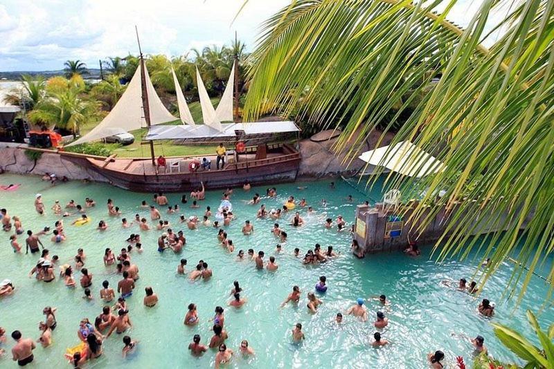 Nautico Flat Com Acesso Ao Clube Nautico Praia- Caldas Novas Eksteriør billede